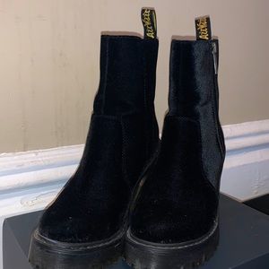 DOC MARTENS Magdalena II Platform Velvet Boots